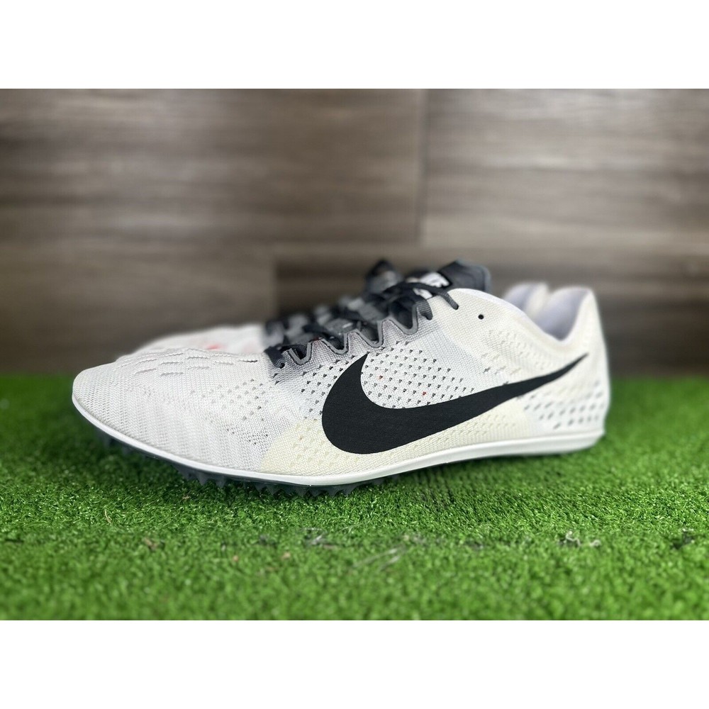 Nike Mens Track Zoom Victory 3 Racing‎ Spikes Size 15 White Black 835997-102